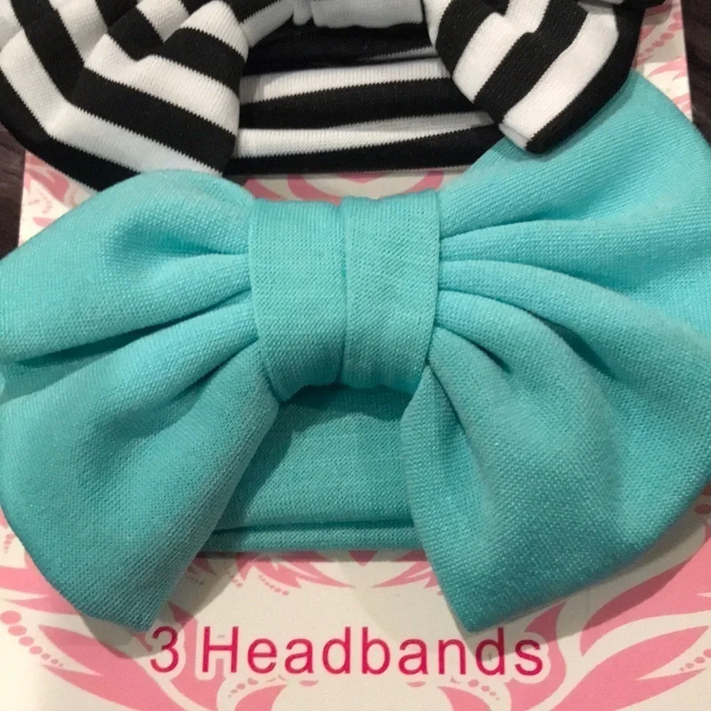 3 fabric headbands